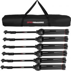 Gator Frameworks Pack 6 pieds de micros avec housse - Vue 1